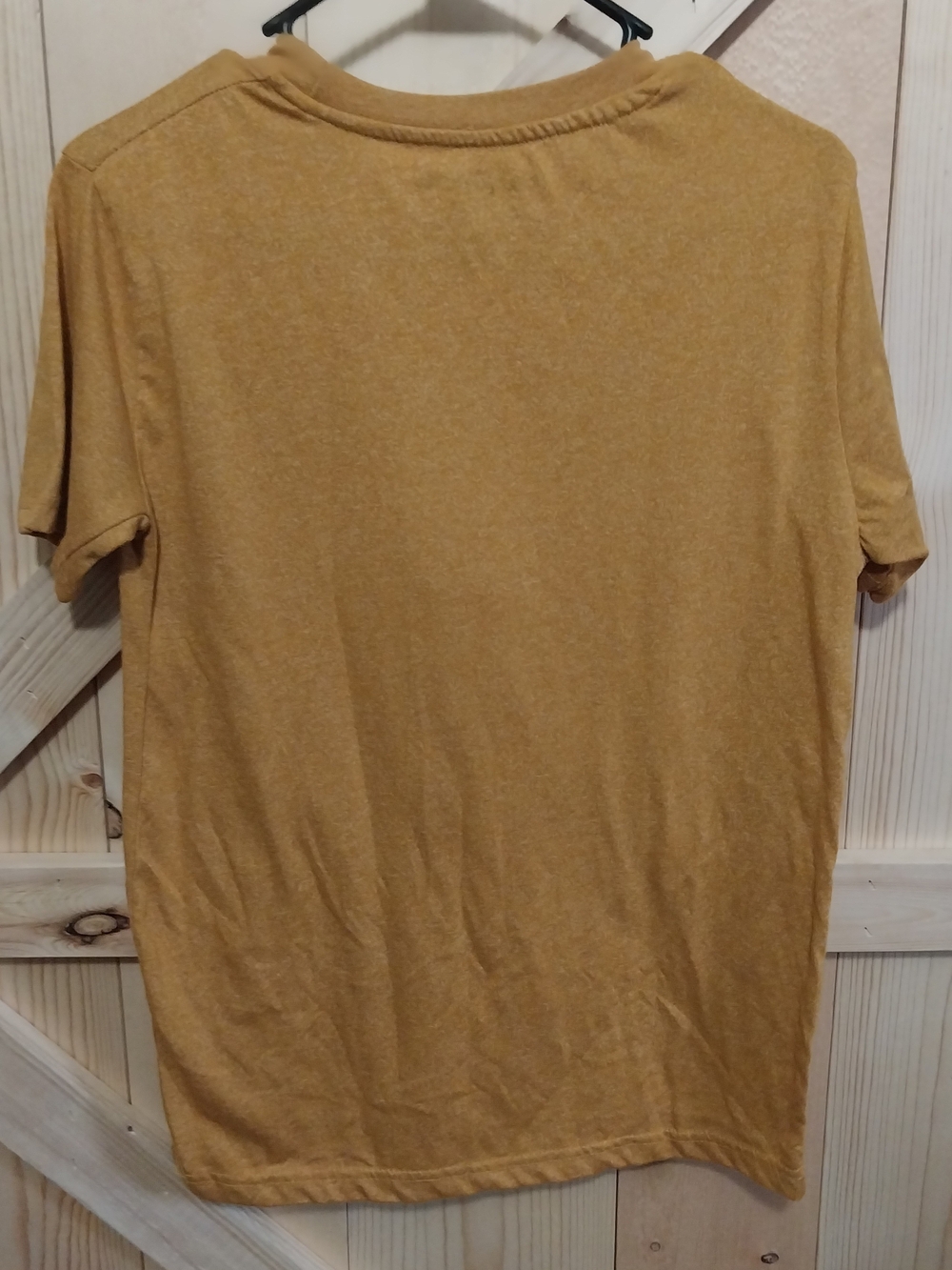 AERO-NYC Men's Short Sleeve T-Shirt in Mustard - Picture 2 of 4